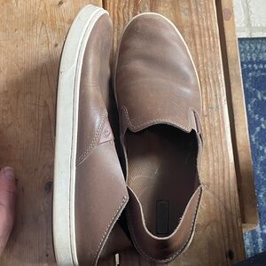 Women’s Brown Slip-On Leather Shoes